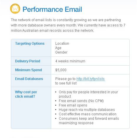 Performance email 2